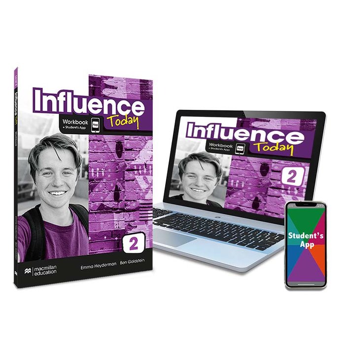 INFLUENCE TODAY 2 Workbook, Competence Evaluation Tracker y Student's App | Varios autores | 9781380086174 (MACMILLAN)