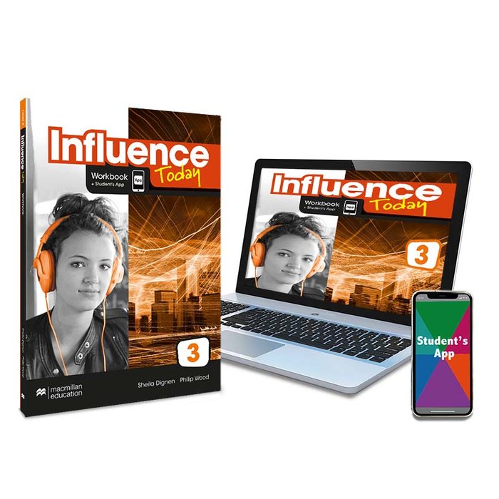 INFLUENCE TODAY 3 Workbook, Competence Evaluation Tracker y Student's App | Varios autores | 9781380086273 (MACMILLAN)