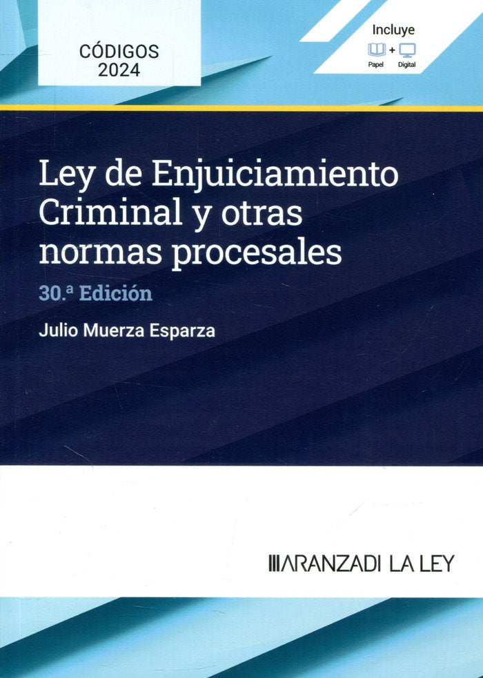 LEY ENJUICIAMIENTO CRIMINAL Y OTRAS NORMAS PROCESALES 30ªED - 9788410783751