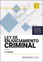 LEY DE ENJUICIAMIENTO CRIMINAL LEYITBE 8ª ED | ARANZADI LA LEY | ARANZADI | 9788410852716