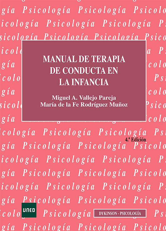 MANUAL DE TERAPIA DE CONDUCTA EN LA INFANCIA - 9788411222846