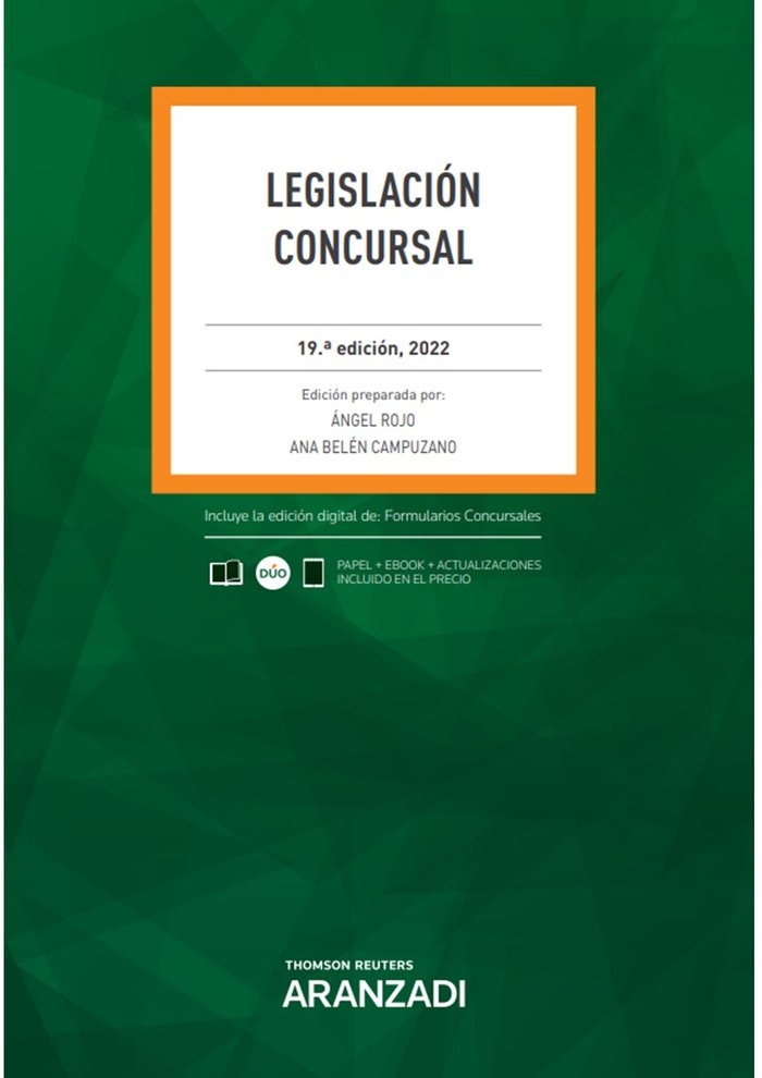 LEGISLACION CONCURSAL 19ª ED - 9788411251372