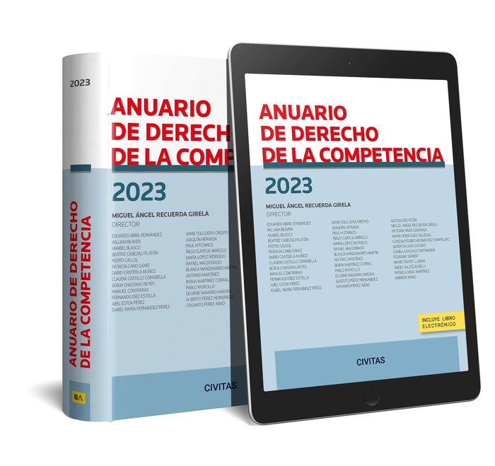 ANUARIO DE DERECHO DE LA COMPETENCIA 2023 Y E BOOK - 9788411622271
