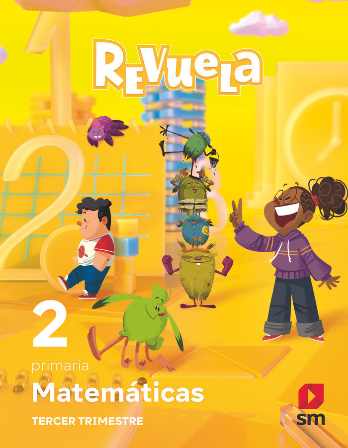 MATEMATICAS 2º de Primaria TRIMESTRE REVUELA 24 | POBLET, MERCEDES/BERNABEU RUIZ, JAVIER | 9788411826600 (Sm)