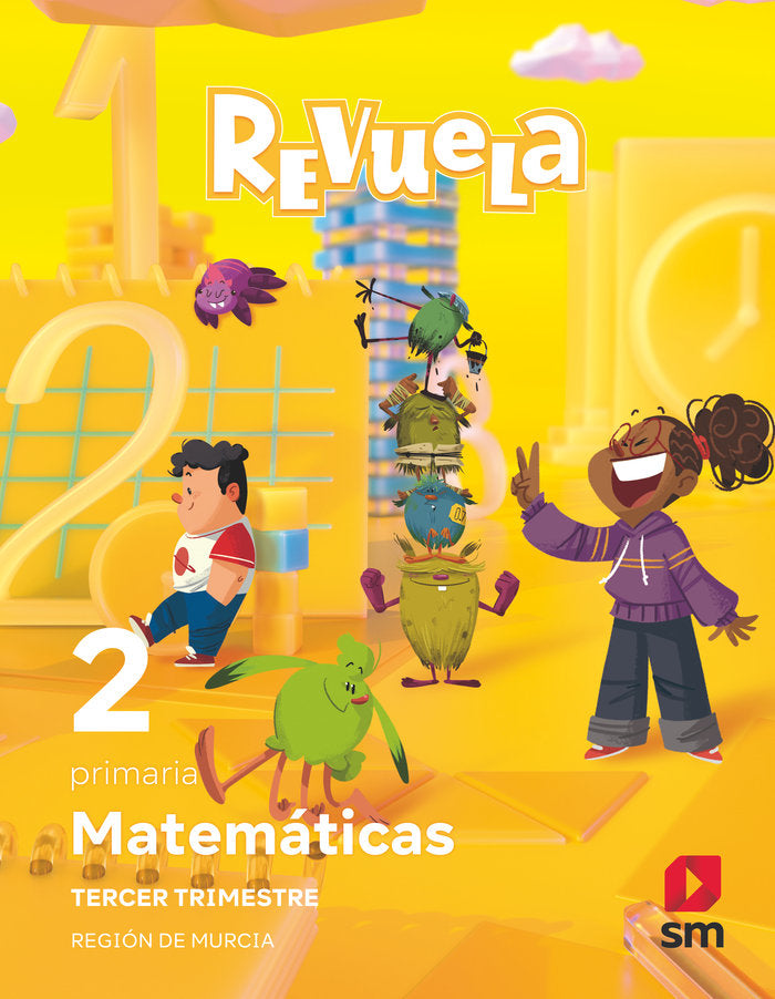 MATEMATICAS 2º de Primaria TRIMESTRES MURCIA REVUELA 24 | POBLET, MERCEDES/BERNABEU RUIZ, JAVIER | 9788411826716 (Sm)
