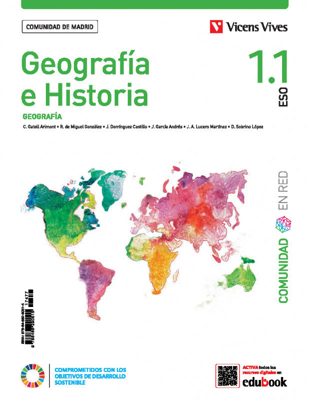 Geografía e Historia 1 (1.1-1.2+Separatas) Comunidad de Madrid (Comunidad en Red) | Varios autores | 9788411932691 (VICENS VIVES)