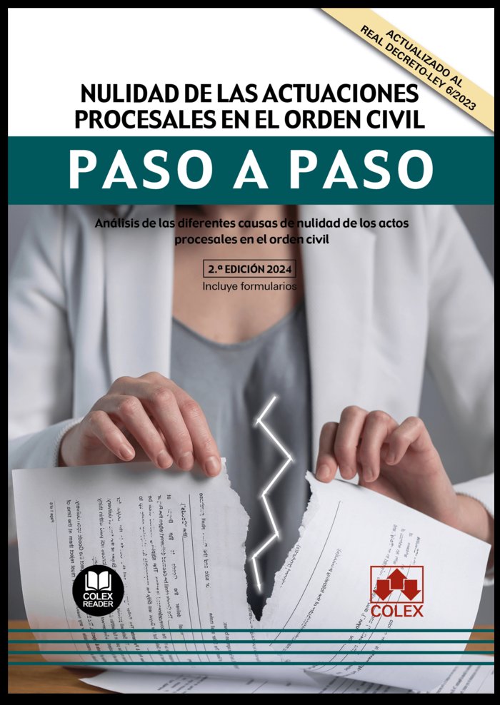 NULIDAD DE LAS ACTUACIONES PROCESALES EN EL ORDEN CIVIL PAS - 9788411944236