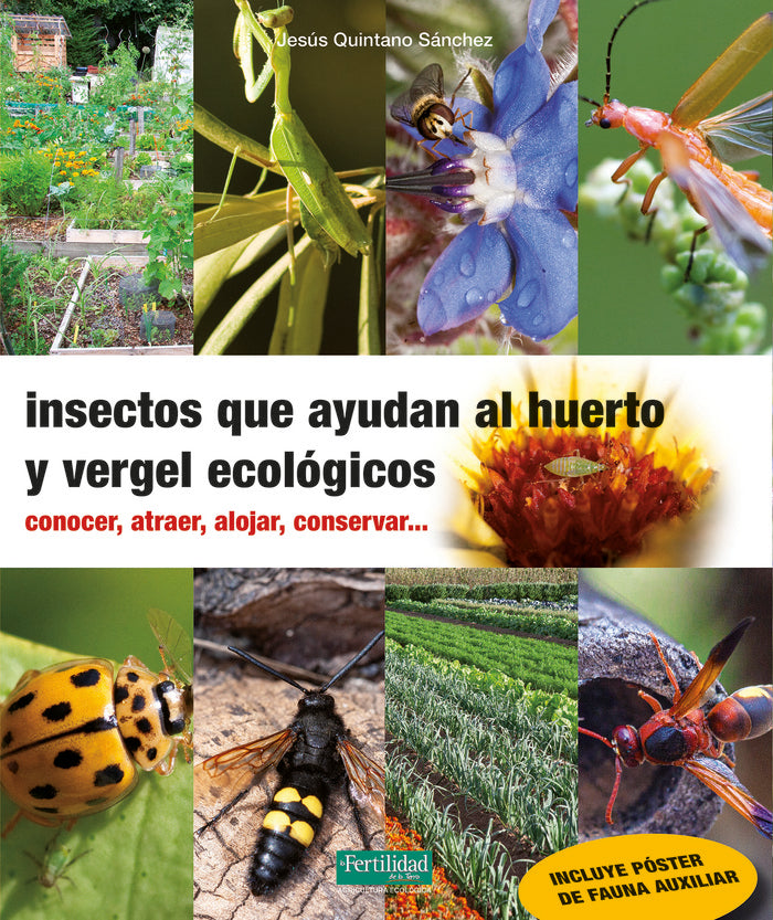 INSECTOS QUE AYUDAN AL HUERTO Y VERGEL ECOLOGICOS - 9788412183061