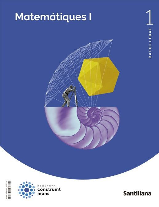 ✅ MATEMATIQUES 1ºNB MEDITERRANEA CATALAN 22 CONSTR,MONS I AA,VV I GRUP PROMOTOR SANTILLANA I 9788413158310