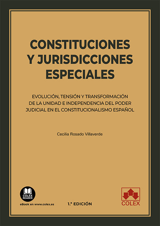 CONSTITUCIONES Y JURISDICCIONES ESPECIALES - 9788413596884