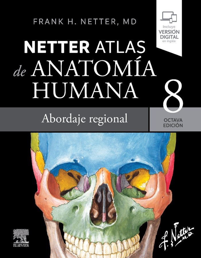 NETTER ATLAS DE ANATOMIA HUMANA ABORDAJE REGIONAL 8ª ED - 9788413823980