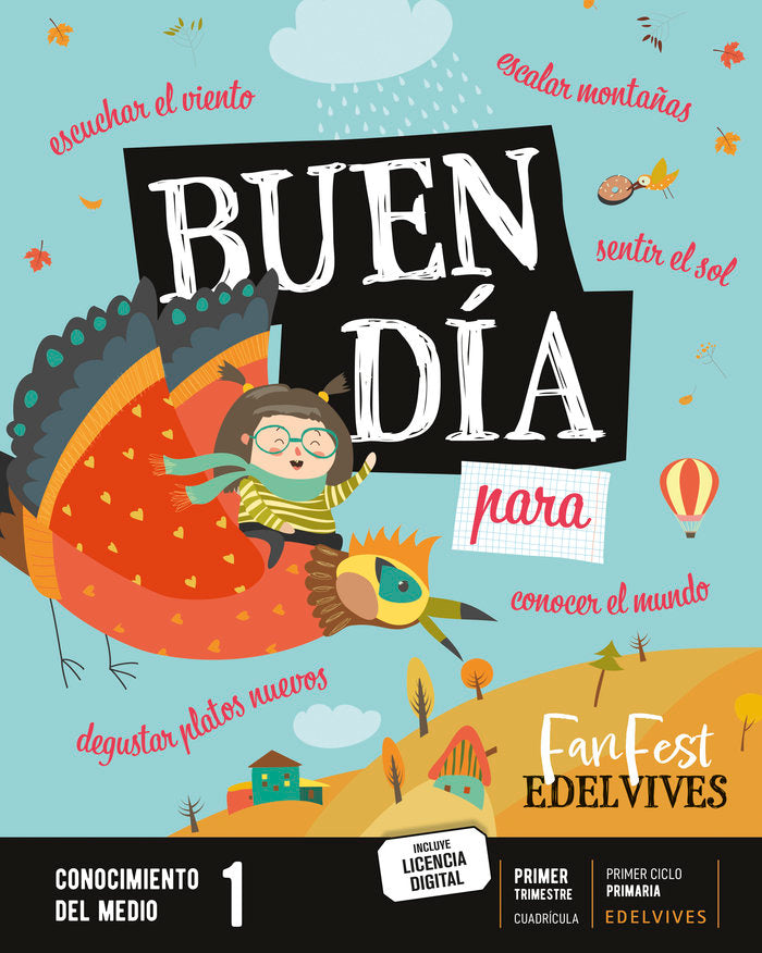 CONOCIMIENTO MEDIO 1oEP CUADRICULA 22 FANFEST | AA,VV | 9788414037775 (Edelvives)