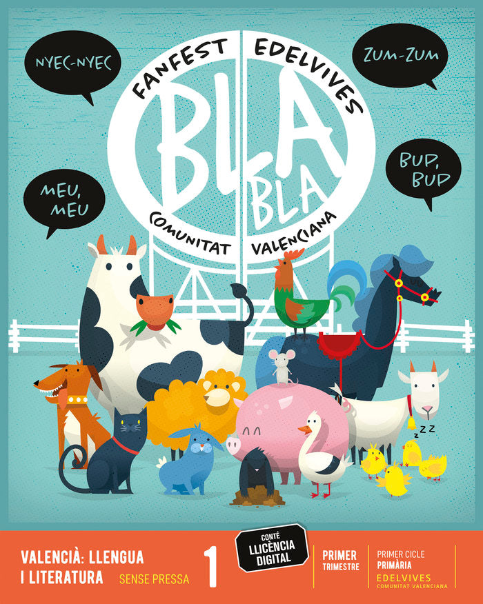 LLENGUA 1oEP NIVELL INICIACIO C,VAL 22 FANFEST | AA,VV | 9788414039182 (Edelvives)