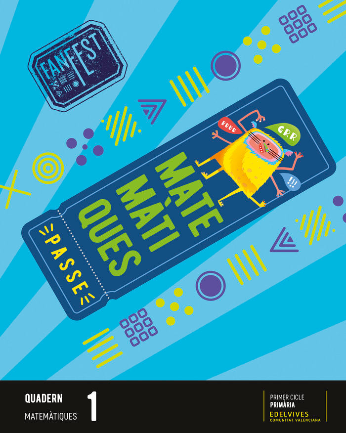 QUADERN MATEMATIQUES 1oEP C,VAL 22 FANFEST | AA,VV | 9788414039311 (Edelvives)