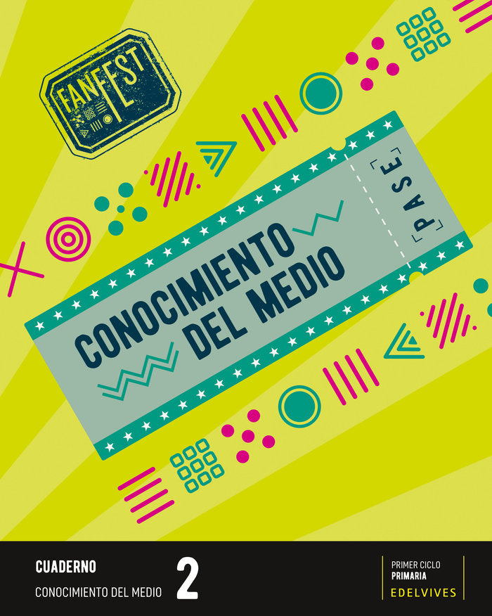 CUADERNO CONOCIMIENTO MEDIO 2º de Primaria 23 FANFEST | AA,VV | 9788414039977 (Edelvives)