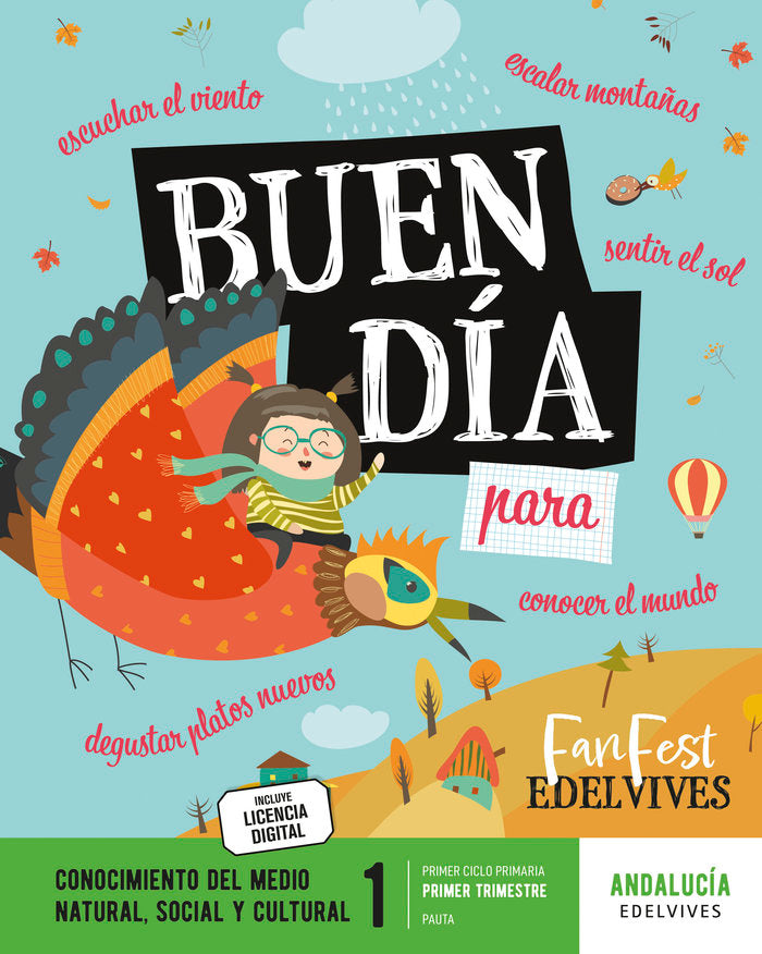 CONOCIMIENTO MEDIO 1oEP PAUTA ANDALUCIA 23 FANFEST | AA,VV | 9788414048467 (Edelvives)