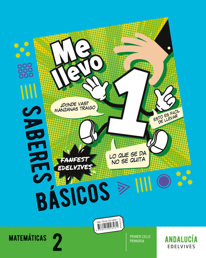 MATEMATICAS 2º de Primaria ANDALUCIA 23 FANFEST | AA,VV | 9788414048481 (Edelvives)