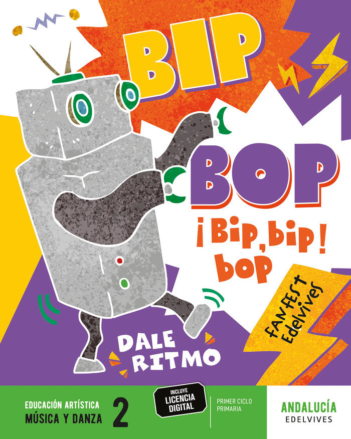 MUSICA 2º de Primaria ANDALUCIA 23 FANFEST | AA,VV | 9788414052266 (Edelvives)