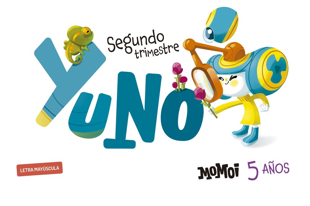 MOMOI 5AÑOS EI 2oTRIMESTRE 25 MAYUSCULAS | AA,VV | 9788414061985 (Edelvives)