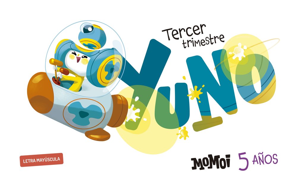 MOMOI 5AÑOS EI 3oTRIMESTRE 25 MAYUSCULAS | AA,VV | 9788414061992 (Edelvives)