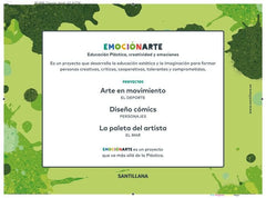 PLASTICA 2º de Primaria CUAD+FICHAS VERDE 19 EMOCIONARTE | AA,VV | 9788414112861 (Santillana)