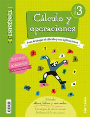 CUADERNO CALCULO SERIE ENTRENATE 3 PRIMARIA | Varios autores | 9788414113554 (Santillana)