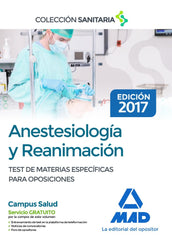 ANESTESIOLOGIA REANIMACION TEST COMENTADOS DE MATERIAS E | ALIAÑO PIÑA, MARIA/JIMENEZ MORENO, ANTON | MAD | 9788414206935