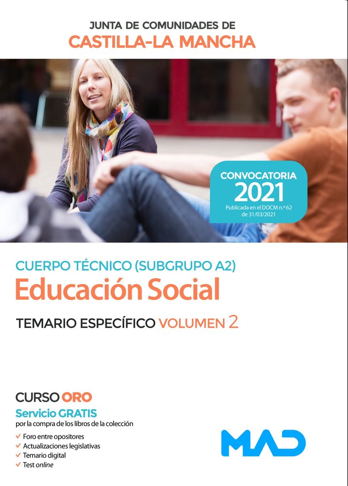 CUERPO TECNICO A2 EDUCACION SOCIAL ESPECIFICO VOL 2 CMANCHA | AA,VV | MAD | 9788414244913