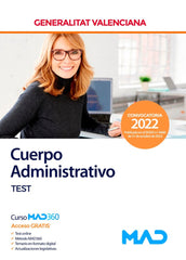 ADMINISTRATIVO GENERALITAT VALENCIANA TEST | AA,VV | MAD | 9788414262313