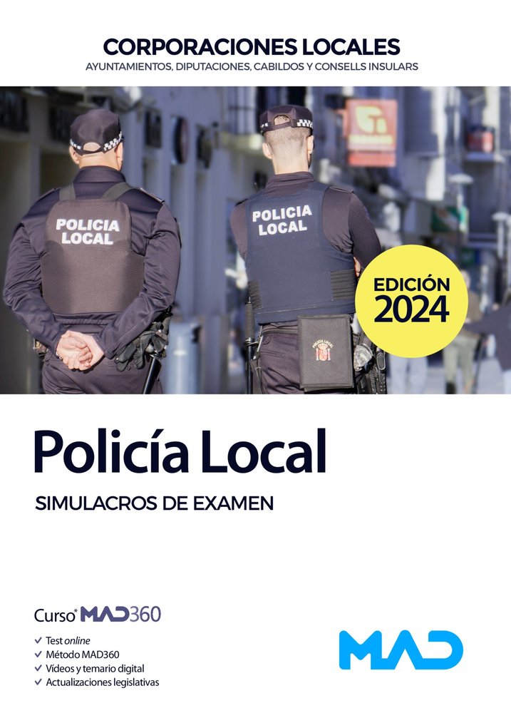 POLICIA LOCAL SIMULACROS DE EXAMEN | AA,VV | MAD | 9788414279120