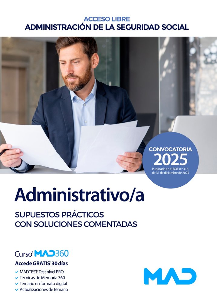 ADMINISTRATIVO/A SEGURIDAD SOCIAL ACCESO LIBRE SUPUESTO PRA | AA,VV | MAD | 9788414291948