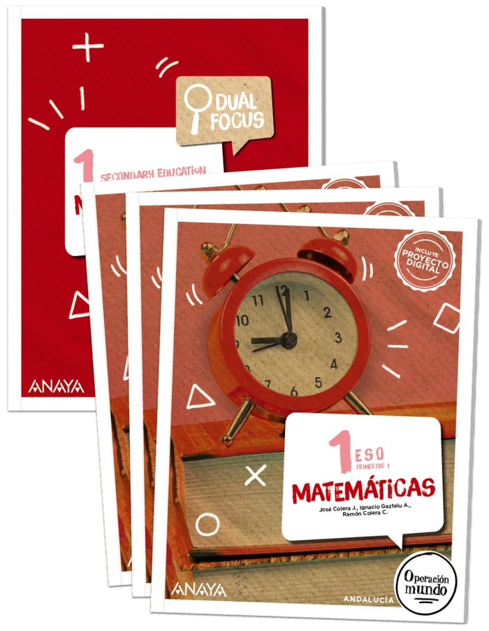 Matemáticas 1. (Trimestres + Dual Focus) | Varios autores | 9788414305423 (ANAYA TEXTO)