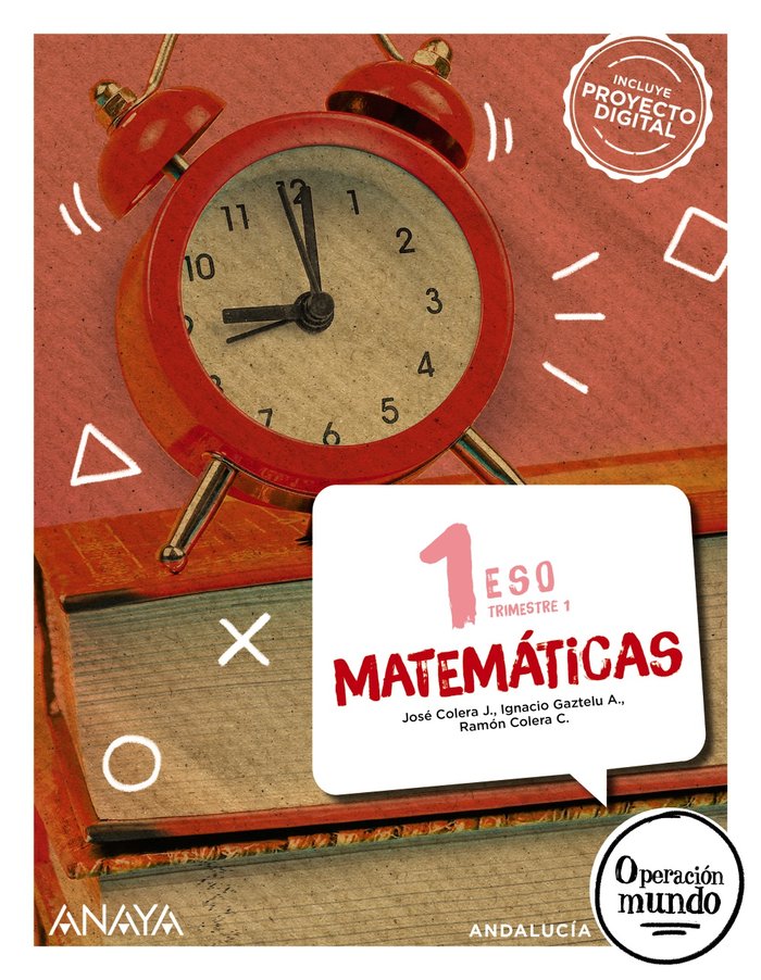 Matemáticas 1. Trimestres | Varios autores | 9788414305430 (ANAYA TEXTO)