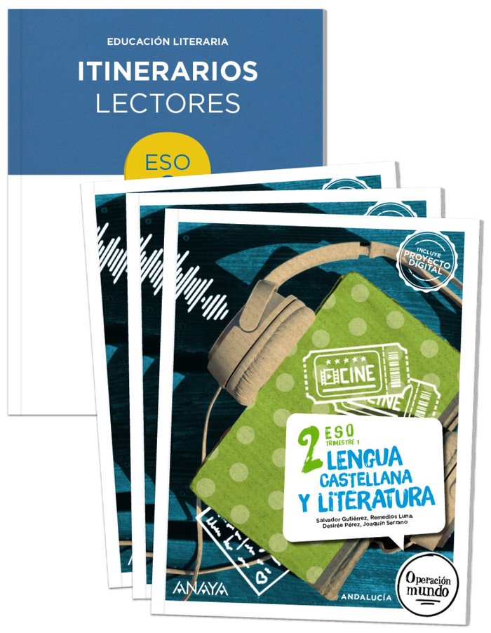 Lengua y Literatura 2. (Trimestres + Itinerarios lectores) | Varios autores | 9788414324493 (ANAYA TEXTO)