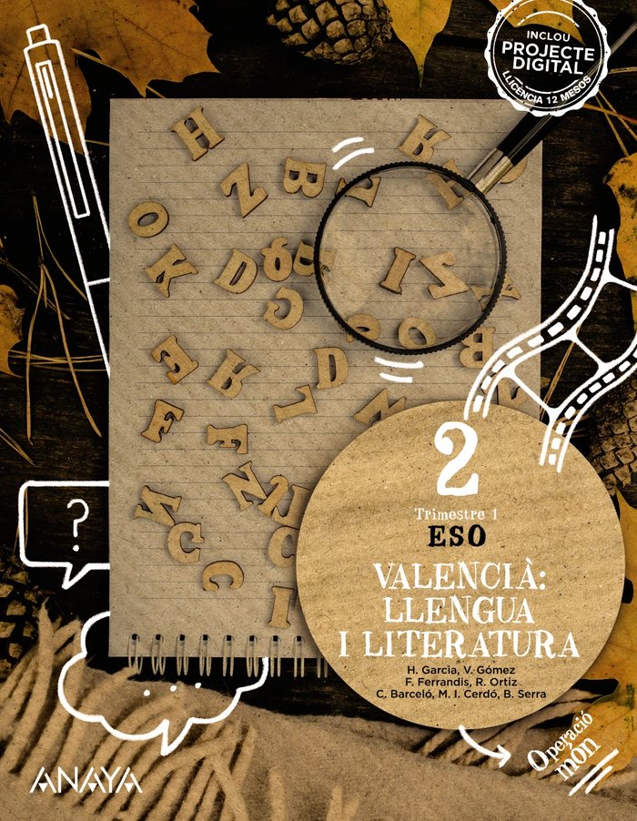 Valencià: llengua i literatura 2 | Varios autores | 9788414324639 (ANAYA TEXTO)