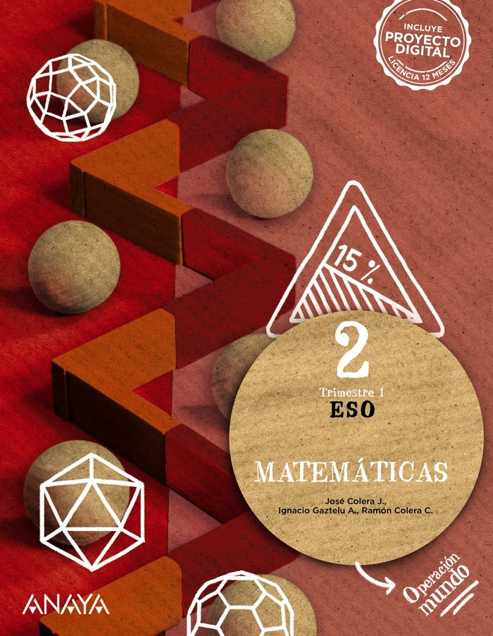 Matemáticas 2 | Varios autores | 9788414324950 (ANAYA TEXTO)