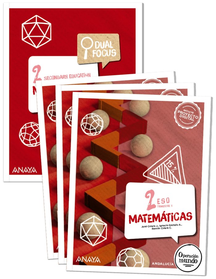 Matemáticas 2. (Trimestres + Dual Focus) | Varios autores | 9788414325056 (ANAYA TEXTO)