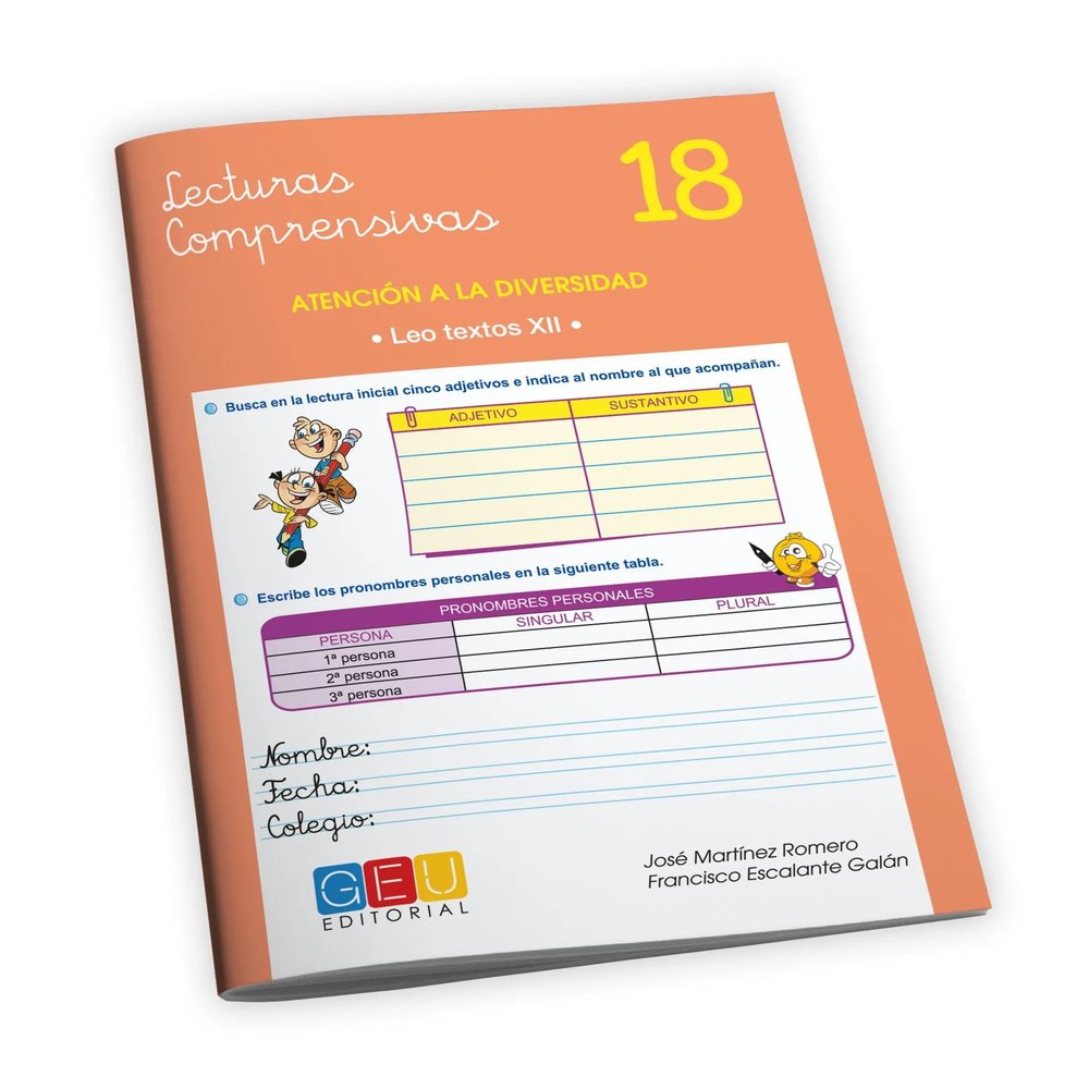 LECTURAS COMPRENSIVAS 18 LEO TEXTOS XII | MARTINEZ,JOSE | GEU | 9788415953005