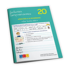 LECTURAS COMPRENSIVAS 20 | MARTINEZ ROMERO,JOSE | GEU | 9788415953609