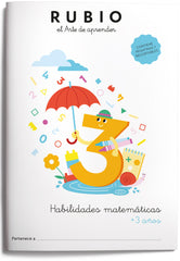 HABILIDADES MATEMATICAS 3 AÑOS RUBIO - 9788417427733