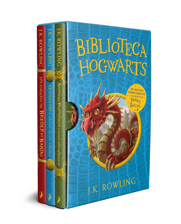 ESTUCHE BIBLIOTECA HOGWARTS | Rowling,j K | 9788418796395 (Salamandra bolsillo)