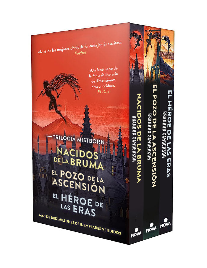 ESTUCHE TRILOGIA MISTBORN PACK EL IMPERIO FINAL EL POZO DE | Brandon Sanderson | 9788419260239 (Nova)