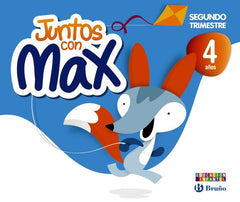JUNTOS CON MAX 4AÑOS 2oTRIMESTRE 13 BRUVAR04EI | AA,VV | 9788421675397 (Bruño)