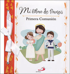 MI LIBRO DE FIRMAS MI PRIMERA COMUNION NARANJA - 9788428556491