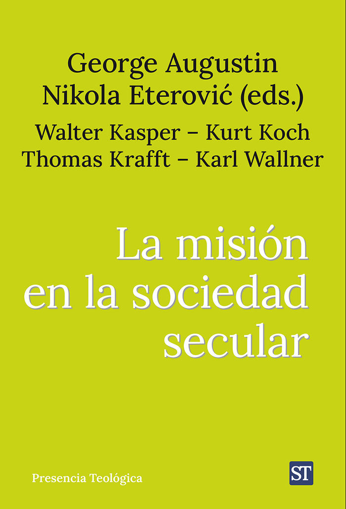 MISION EN LA SOCIEDAD SECULARLA - 9788429332421