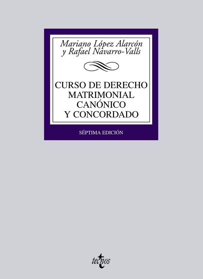 CURSO DE DERECHO MATRIMONIAL CANONICO Y CONCORDADO - 9788430951307