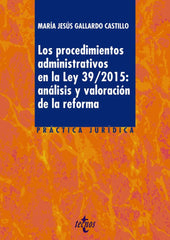 PROCEDIMIENTOS ADMINISTRATIVOS EN LA LEY 392015 ANALISIS Y - 9788430970339