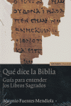 QUE DICE LA BIBLIA GUIA PARA ENTENDER LIBROS SAGRADOS - 9788431322359