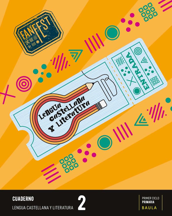 QUADERN LENGUA CASTELLANA 2º de Primaria CATALUÑA 23 FANFEST | AA,VV | 9788447949540 (Baula)
