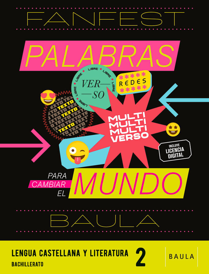 ✅ LENGUA CASTELLANA 2ºBACH CATALUÑA 23 FANFEST I AA,VV I BAULA I 9788447950133